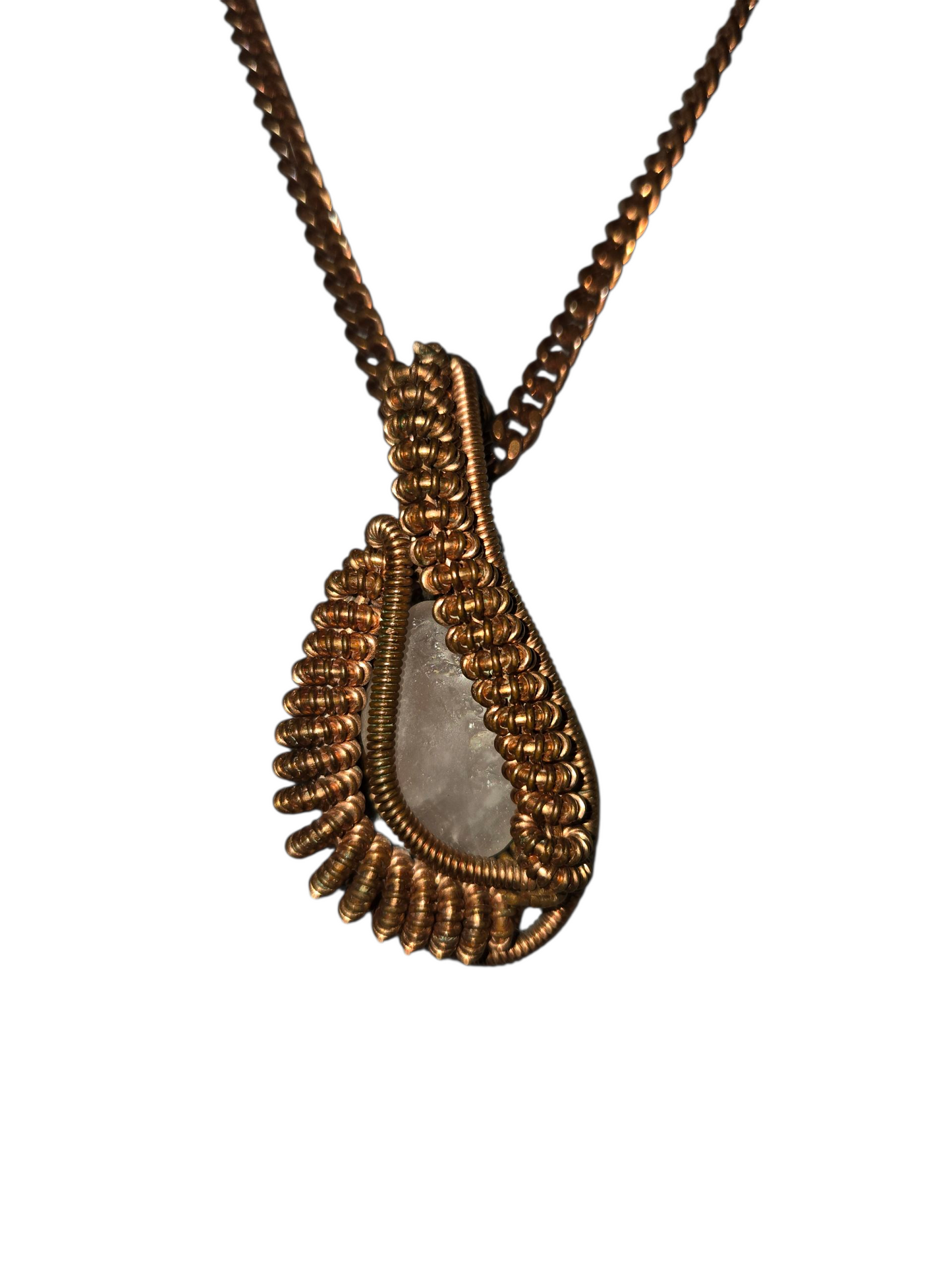 Rose Quartz Pendant w/ Chain