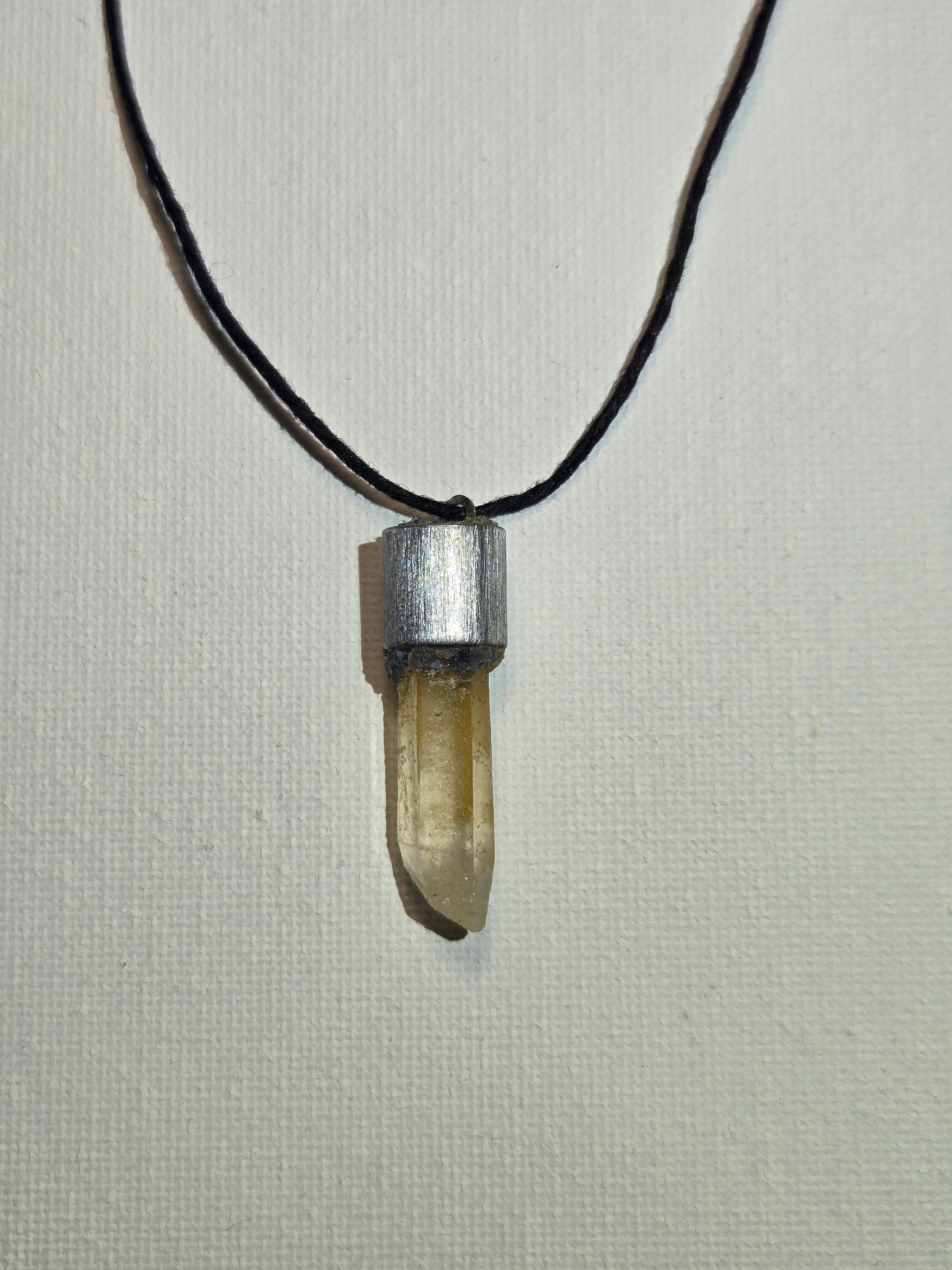 Tangerine Quartz in Sodalite