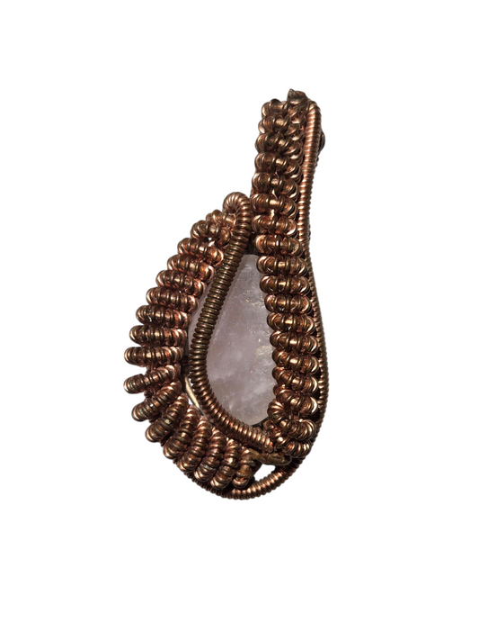 Rose Quartz Pendant w/ Chain